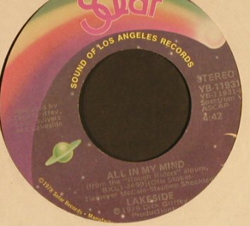 Lakeside: From 9:00 Until / All in my Mind,LC, Solar(YB-11931), US, 1979 - 7inch - S8757 - 3,00 Euro