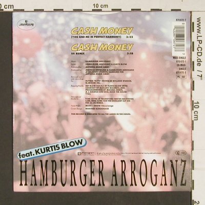 Hamburger Arroganz: Cash*2, feat Kurtis Blow, Mercury(870 672-7), D, 1988 - 7inch - S9003 - 2,50 Euro