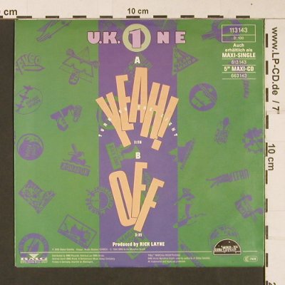 U.K.1  feat. Tia & Chantel: Yeah! Turn on the Lights, Global Satellite(113 143), D, Facts, 1990 - 7inch - S9068 - 2,50 Euro