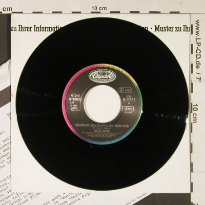 Jones,Grace: Amado Mio *2(brazil.Mx/LP Vers.), Capitol,MusterCover(20 378 7), D,Facts, 1990 - 7inch - S9077 - 3,00 Euro