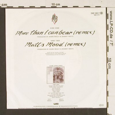 Matt Bianco: More than I can bear(remix), WEA(249 143-7), D, 1985 - 7inch - S9298 - 2,50 Euro