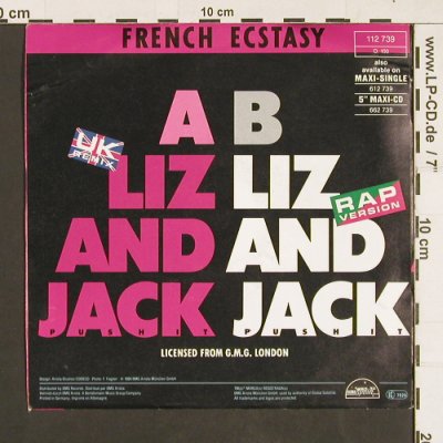 French Ecstasy: Liz and Jack push it *2, Global Satellite(112 739), D, 1989 - 7inch - S9341 - 3,00 Euro