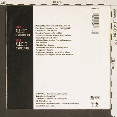 Jackson,Janet: Alright *2, AM(390 485-7), D, 1990 - 7inch - S9553 - 3,00 Euro
