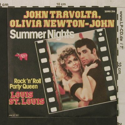 Travolta,John / Olivia Newton-John: Summer Nights/Rock'n'Roll Party Que, RSO(2090 316), D, 1976 - 7inch - T1582 - 3,00 Euro