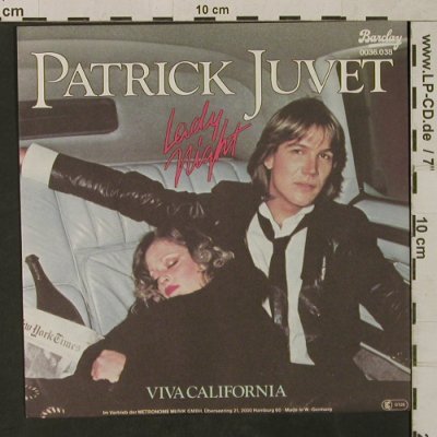 Juvet,Patrick: Lady Night, Barclay(0036.038), D, 1979 - 7inch - T1590 - 2,50 Euro