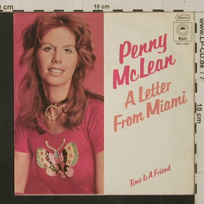 McLean,Penny: Letter From Miami/Time Is A Friend, Epic(EPC 2141), D, 1974 - 7inch - T2431 - 2,50 Euro