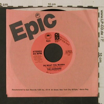Jacksons: Goin' Places / Do What You Wanna, Epic / Promo-stol(8-50454), US, 1977 - 7inch - T2487 - 7,50 Euro