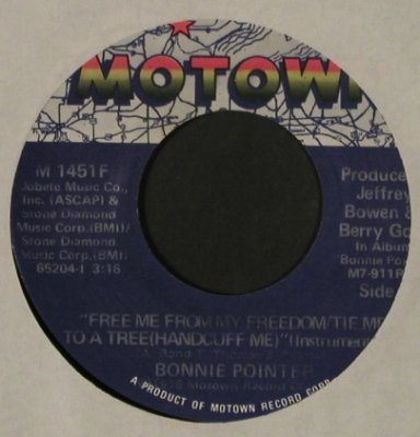 Pointer,Bonnie: Free Me From My Freedom / Inst., Motown(M 1451 F), US, LC, 1978 - 7inch - T2501 - 2,50 Euro