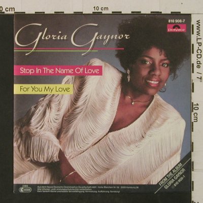 Gaynor,Gloria: Stop In the Name Of Love / For You, Polydor(810 908-7), D, 1982 - 7inch - T2505 - 2,50 Euro