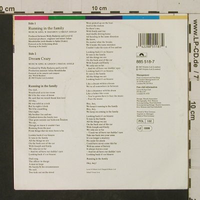 Level 42: Running In the Family / Dream Crazy, Polydor(885 518-7), D, 1987 - 7inch - T2531 - 2,00 Euro