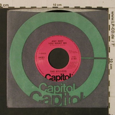 Sylvers: Any Way You Want Me/Lovin' Me Back, Capitol(4493), US, FLC, 1977 - 7inch - T2535 - 2,50 Euro