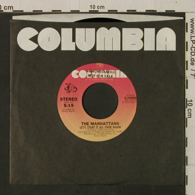 Manhattans: We Never Danced To A Love Song, FLC, Columbia/Promo-stol(3-10586), US, 1977 - 7inch - T2542 - 3,00 Euro