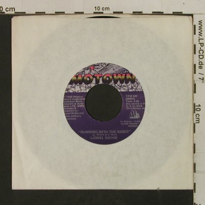 Richie,Lionel: RunningWithTheNight/ServesYouRight, Motown(1710 MF), US, LC, 1982 - 7inch - T2551 - 2,00 Euro