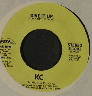 KC: Give It Up / Uptight, LC, Meca(S-1001), US, 1983 - 7inch - T2554 - 4,00 Euro
