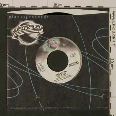 Pointer Sisters: IfYouWannaGetBackYourLady/AllOfYou, Planet(YB-13430), US, FLC, 1982 - 7inch - T2571 - 3,00 Euro