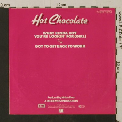 Hot Chocolate: What Kind Of Boy You're Lookin' For, RAK(008-65 110), D, 1983 - 7inch - T2617 - 2,50 Euro