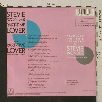 Wonder,Stevie: Part-Time Lover, Motown(), D, 1985 - 7inch - T2635 - 2,50 Euro