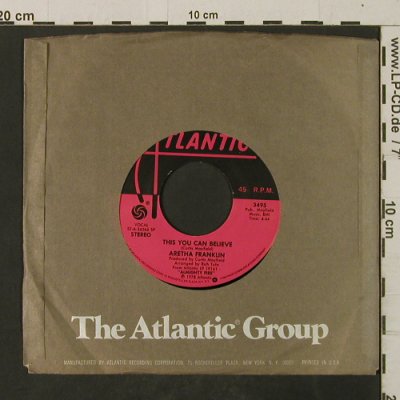 Franklin,Aretha: MoreThanJustAJoy/ThisYouCanBelieve, Atlantic(3495), US, FLC, 1978 - 7inch - T2673 - 4,00 Euro