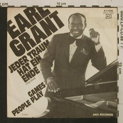 Grant,Earl: Jeder Traum hat ein Ende, vg+/vg+, MCA / Promo-stol(6.11540 AC), D, 1974 - 7inch - T2740 - 2,00 Euro