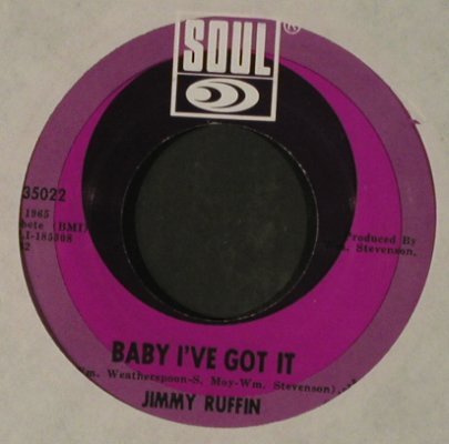 Ruffin,Jimmy: What Becomes Of The Brokenhearted, Soul, LC(S-35022), US, 1968 - 7inch - T2921 - 4,00 Euro