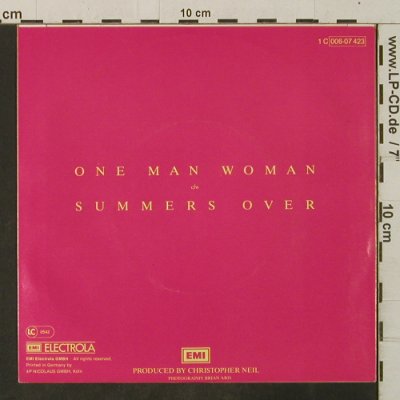 Easton,Sheena: One Man Woman/Summers Over, EMI(006-07 423), D, 1980 - 7inch - T3452 - 2,00 Euro