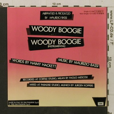 Baltimora: Woody Boogie*2, EMI(11 8727 7), D, 1985 - 7inch - T3478 - 2,00 Euro