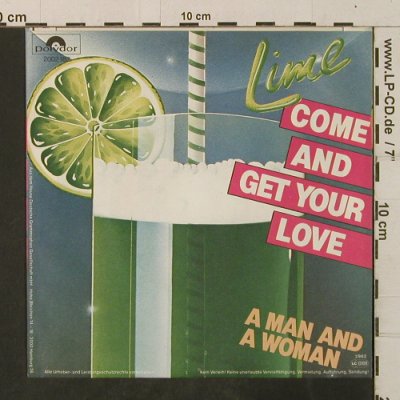 Lime: Come And Get Your Love/A Man And A, Polydor(2002 182), D, 1982 - 7inch - T3509 - 3,00 Euro