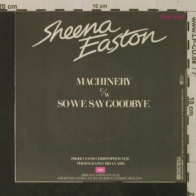 Easton,Sheena: Machinery / So we Say Goodbye, EMI(006-07 655), D, 1982 - 7inch - T3600 - 2,00 Euro