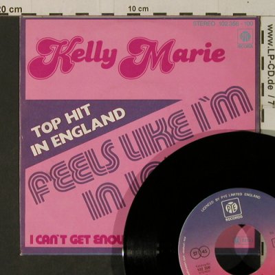 Marie,Kelly: Feels like I'm in Love, Pye(102 356-100), D, 1980 - 7inch - T3628 - 2,00 Euro