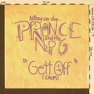 Prince And The NPG: Gett Off(single rmx), WEA(5439-19225-7), D, 1991 - 7inch - T374 - 3,00 Euro