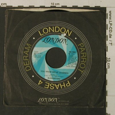 Bloodstone: You know we've learned, London(45-1051), US,vg+/VG+, 1972 - 7inch - T3892 - 3,00 Euro