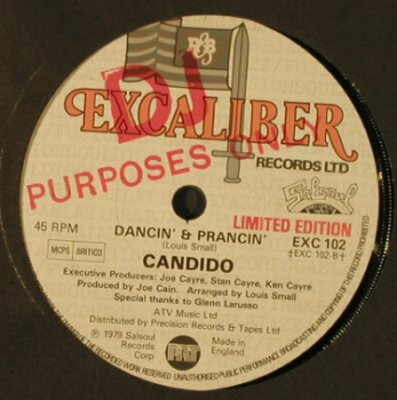 Candido: Jingo/Dancin' & Prancin, Lim Ed., Excaliber, DJ-Stol(EXC 102), UK,LC, 1979 - 7inch - T4085 - 7,50 Euro