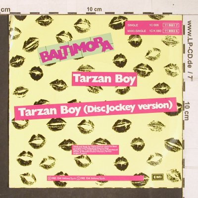 Baltimora: Tarzan Boy / Disc Jockey Version, EMI(11 8691 7), D, 1985 - 7inch - T4274 - 2,50 Euro