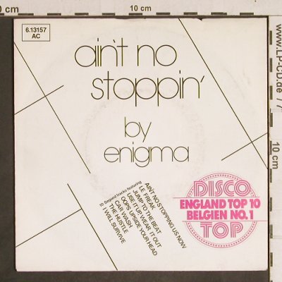 Enigma: Ain't no Stoppin'  by, m-/vg+, Creole(6.13157 AC), D, 1981 - 7inch - T4336 - 2,50 Euro