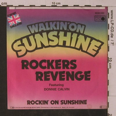 Rockers Revenge: Walking'On Sunshine, Metronome(0030.583), D, 1982 - 7inch - T4782 - 3,00 Euro