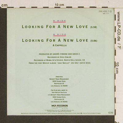 Watley,Jody: Looking For A New Love*2,a cappella, MCA(258 492-7), D, 1986 - 7inch - T496 - 2,50 Euro