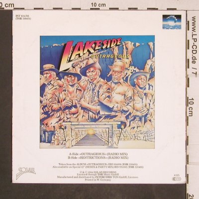 Lakeside: Outrageous, Solar(INT 111.711), D, 1984 - 7inch - T5123 - 3,00 Euro