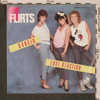 Flirts: Danger / Love Reaction, Ariola(106 026-100), D, 1983 - 7inch - T5522 - 3,00 Euro