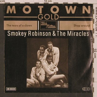 Robinson,Smokey & the Miracles: The Tears of a Clown/Shop Around, Motown Gold(ZB 36230), D, Ri,  - 7inch - T5546 - 3,00 Euro