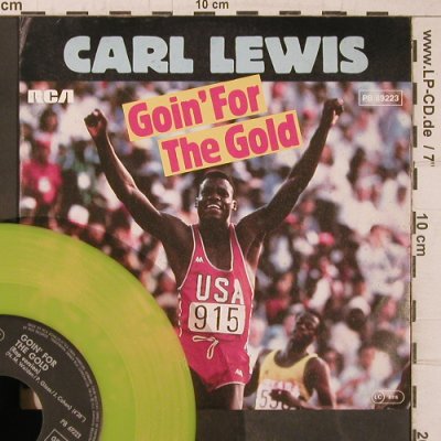 Lewis,Carl: Goin' For The Gold / Rap version, RCA,yellow vinyl(PB 69223), D, 1984 - 7inch - T5600 - 4,00 Euro