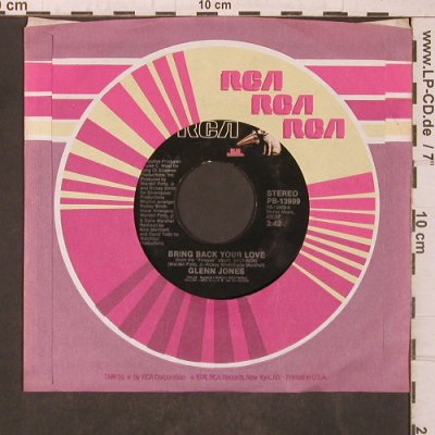 Jones,Glen: Bring back your love, RCA(PB 13999), D,vg+/vg+, 1984 - 7inch - T5649 - 3,00 Euro