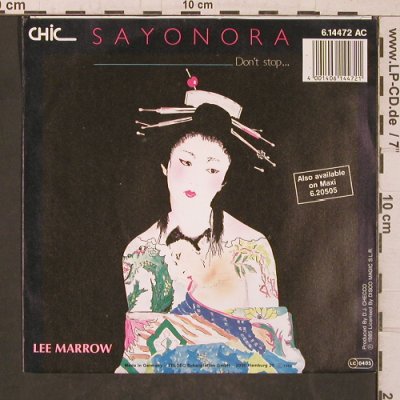 Marrow,Lee: Sayonora, Chic(6.14472 AC), D, 1985 - 7inch - T5669 - 3,00 Euro