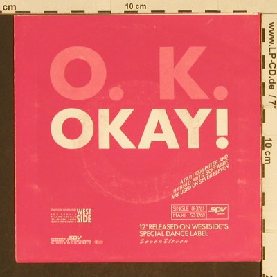 O.K.: Okay*2(mixedMedia/instr.), Westside(SPV 01-3761), D, 1987 - 7inch - T573 - 3,00 Euro
