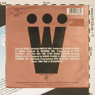 Aswad   feat. Sweetie Irie: Smile, Mango (113 787), D, Facts, 1990 Typ: 7" Best.-Nr.: S9030 Preis: 3,00 Euro