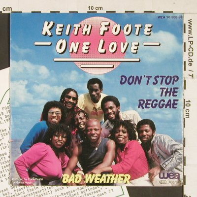 Foote,Keith One Love: Don't Stop The Reggae, WEA (18 306), D, 1980 Typ: 7" Best.-Nr.: S9806 Preis: 3,00 Euro