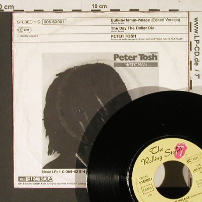 Tosh,Peter: Buk-In-Hamm Palace, m-/vg+, stoc, RS(Posemuckel Stempel) (006-63 001), D, 1979 Typ: 7" Best.-Nr.: T110 Preis: 3,00 Euro