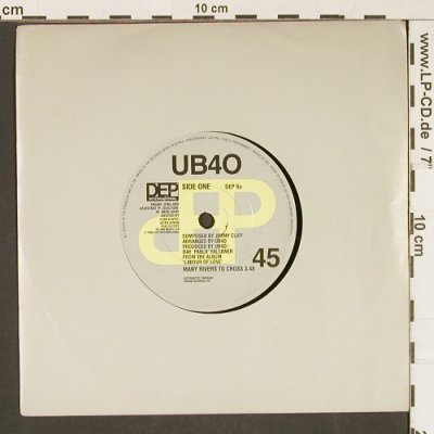 UB 40: Many Rivers To Cross/FoodForThought, DEP Int. (DEP 9), UK, LC, 1983 Typ: 7" Best.-Nr.: T2296 Preis: 3,00 Euro