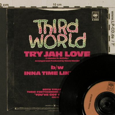 Third World: Try Jah Love / Inna Time Like This, CBS (A 2063), UK, m-/vg+, 1982 Typ: 7" Best.-Nr.: T2472 Preis: 2,50 Euro