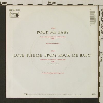 Nash,Johnny: Rock Me Baby / Love Theme From"RMB", Metronome (883 734-7), D, 1985 Typ: 7" Best.-Nr.: T3193 Preis: 2,50 Euro