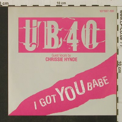 UB 40: I Got You Babe-f.Chrissie Hynde, Virgin (107 557-100), D, 1985 Typ: 7" Best.-Nr.: T3214 Preis: 2,50 Euro